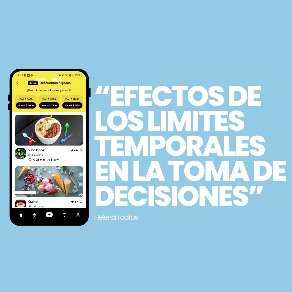 EFECTOS DE LOS LIMITES TEMPORALES EN LA TOMA DE DECISIONES